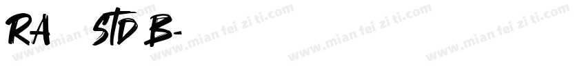 RA花蓮華 Std B字体转换